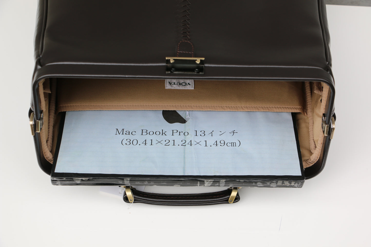 ◆【ウォルナット木手SET】ダレスバッグ 横型Sサイズ Y4【LIGHT】ブラック