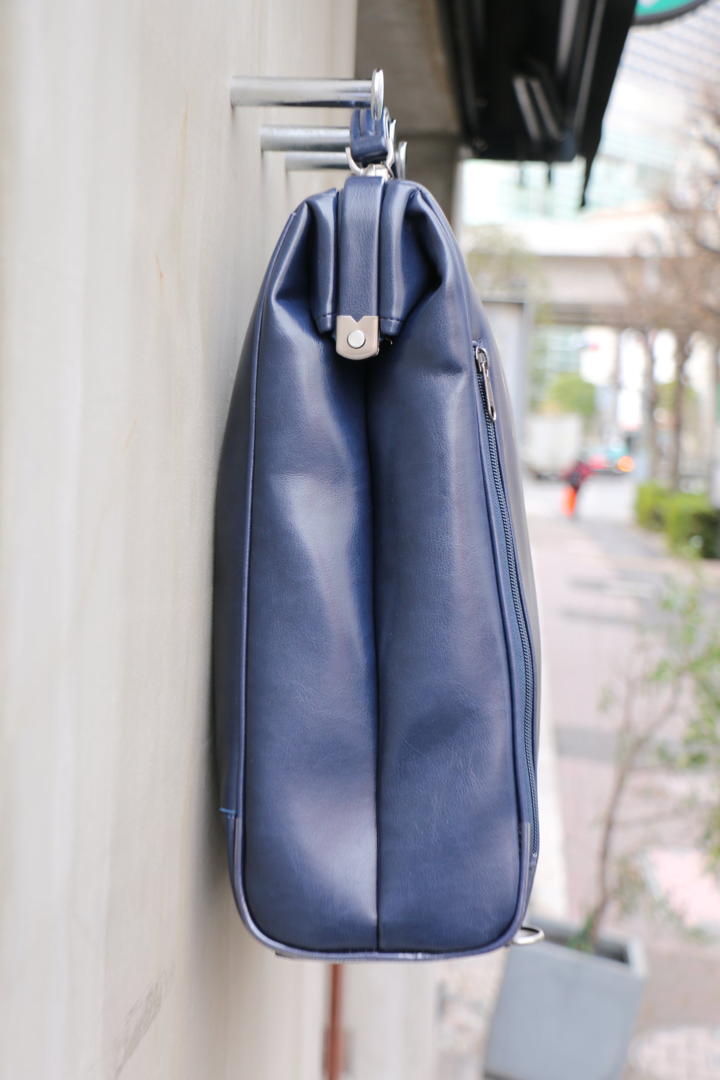 ◆【ブラック木手SET】ダレスバッグ 縦型Lサイズ Y3【LIGHT】ネイビー