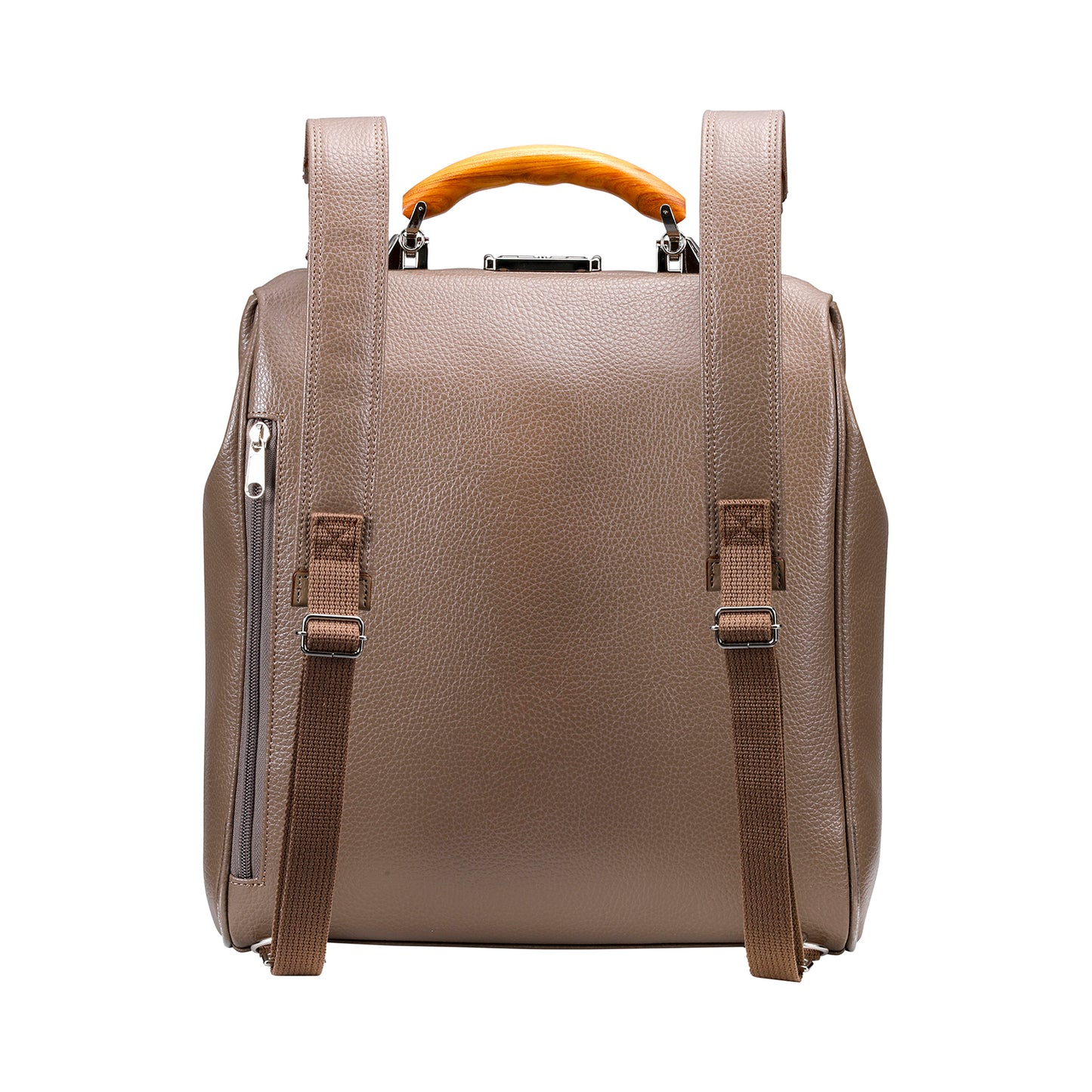 ◆豊岡鞄認定 【ロング漆塗り木手SET】 ダレスバッグ 豊岡鞄 Mサイズ YK3ME【ELK】トープ