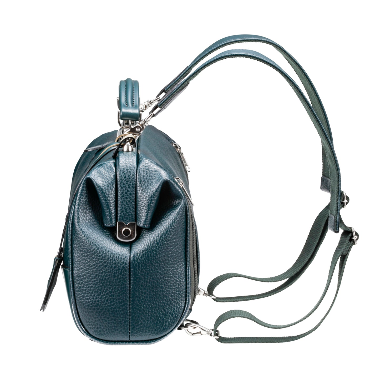 ◆豊岡鞄認定【ブラック木手ハンドルSET】ダレスバッグ 豊岡鞄 本革付属 XSサイズ YK59E【ELK】ダークグリーン
