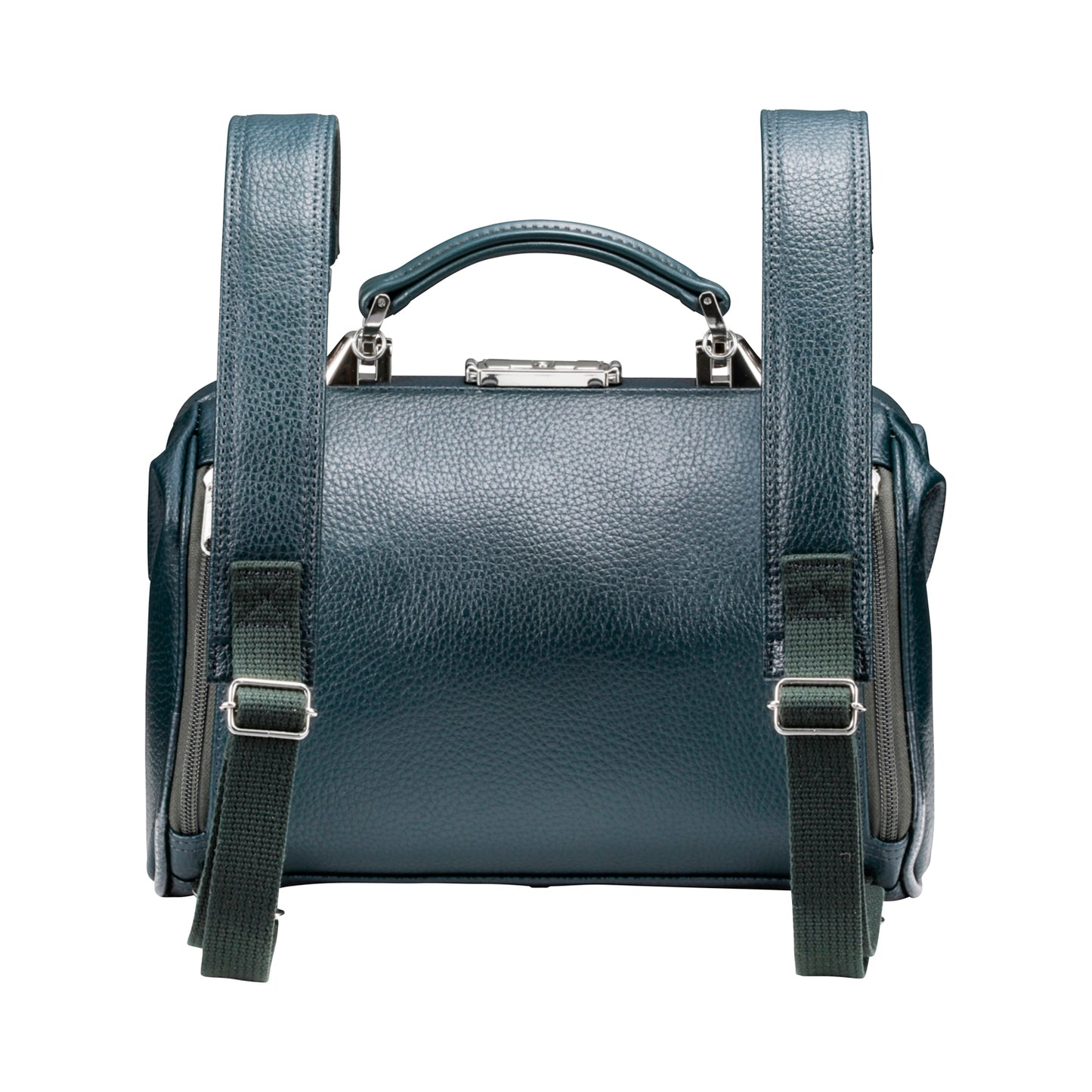 ◆豊岡鞄認定【ナチュラル木手ハンドルSET】ダレスバッグ 豊岡鞄 本革付属 XSサイズ YK59E【ELK】ダークグリーン