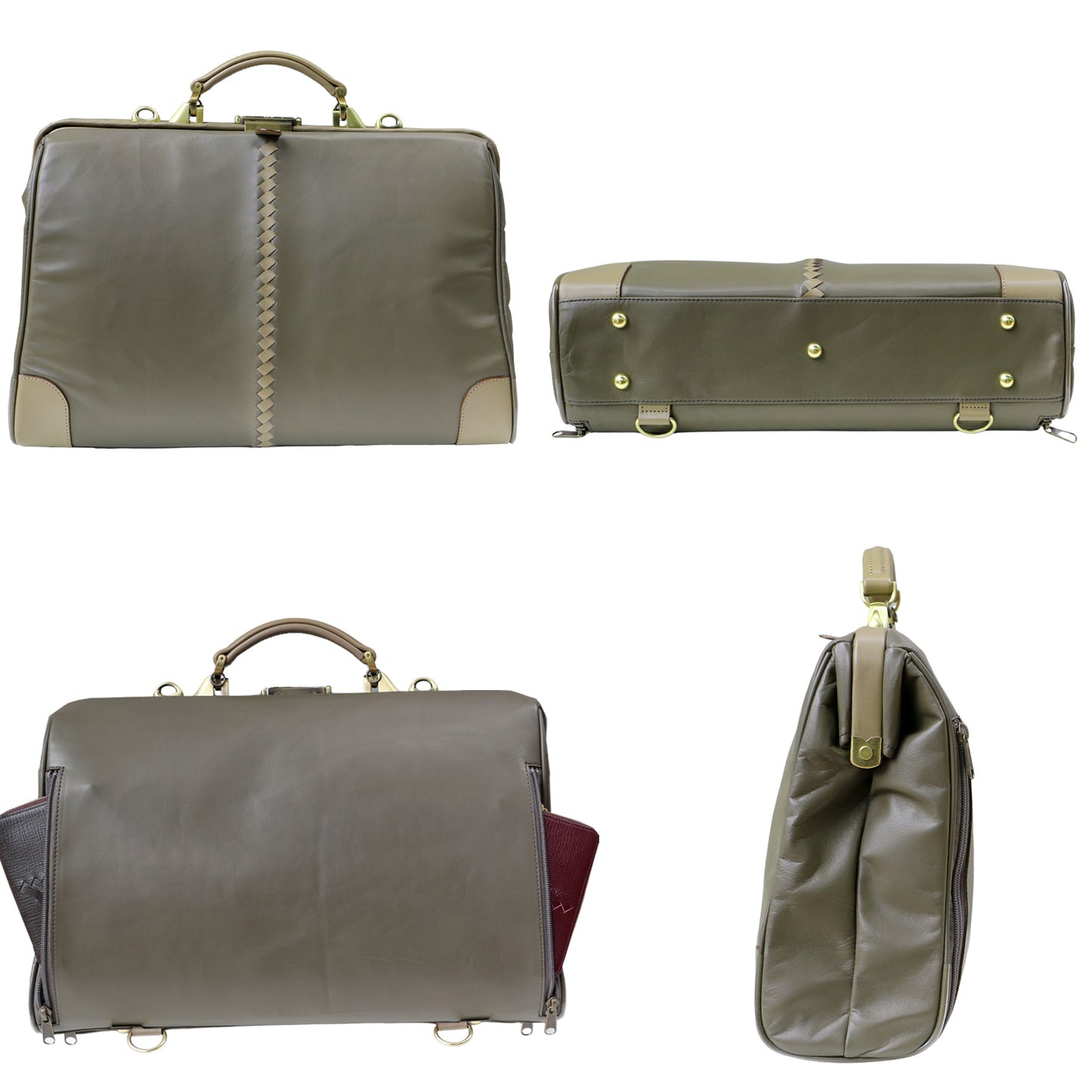 ダレスバッグ 本革 Lサイズ Y2P【HORSELEATHER】【限定10個】