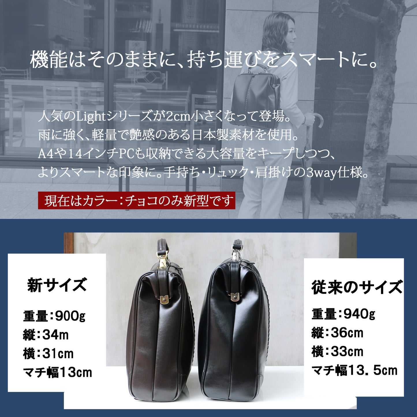 ダレスバッグ 縦型 Mサイズ Y3M Light【YOUTA公式店】