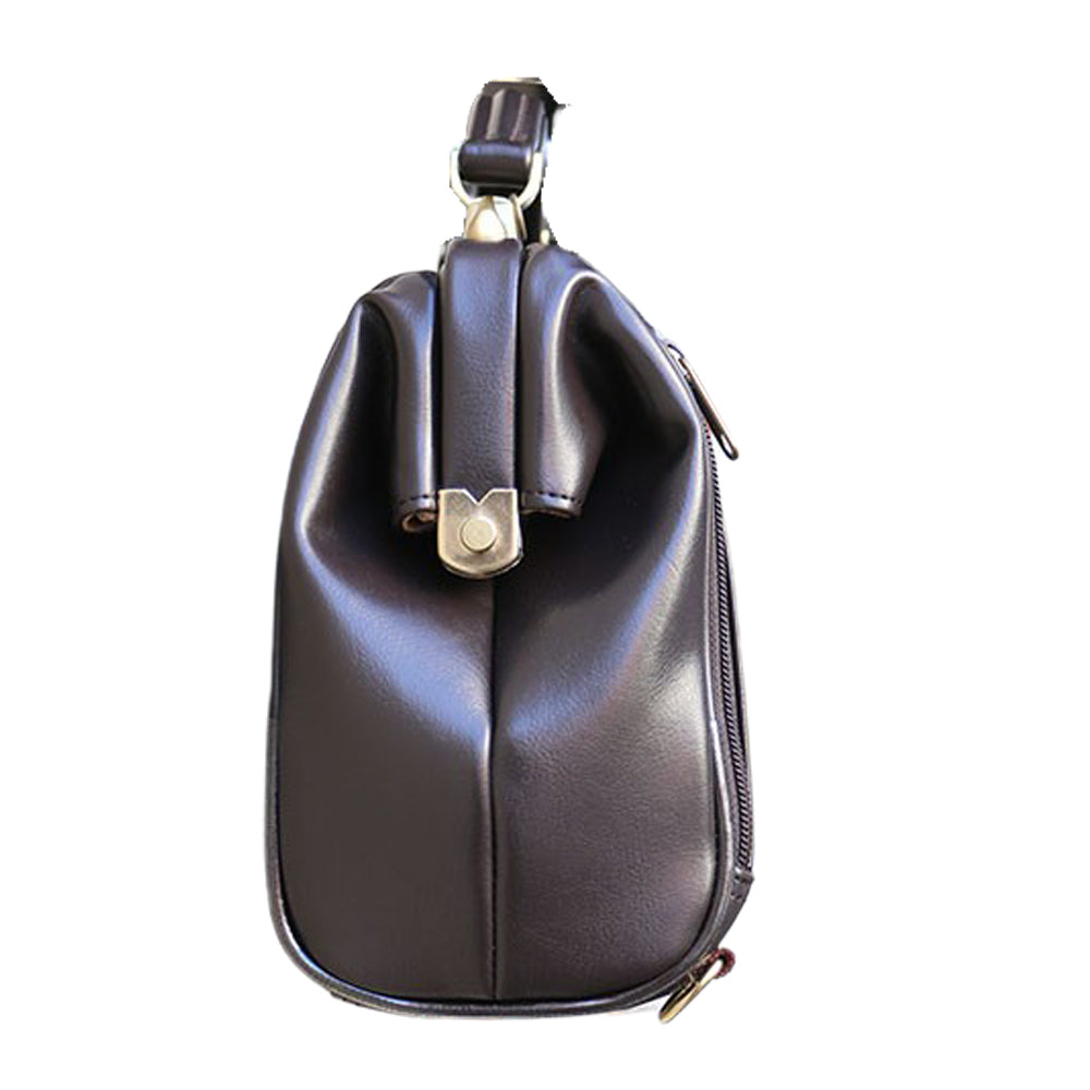 ◆【漆塗りKIJIROロング木手ハンドル】 Y59 横型ダレスバッグXS【LIGHT】チョコ