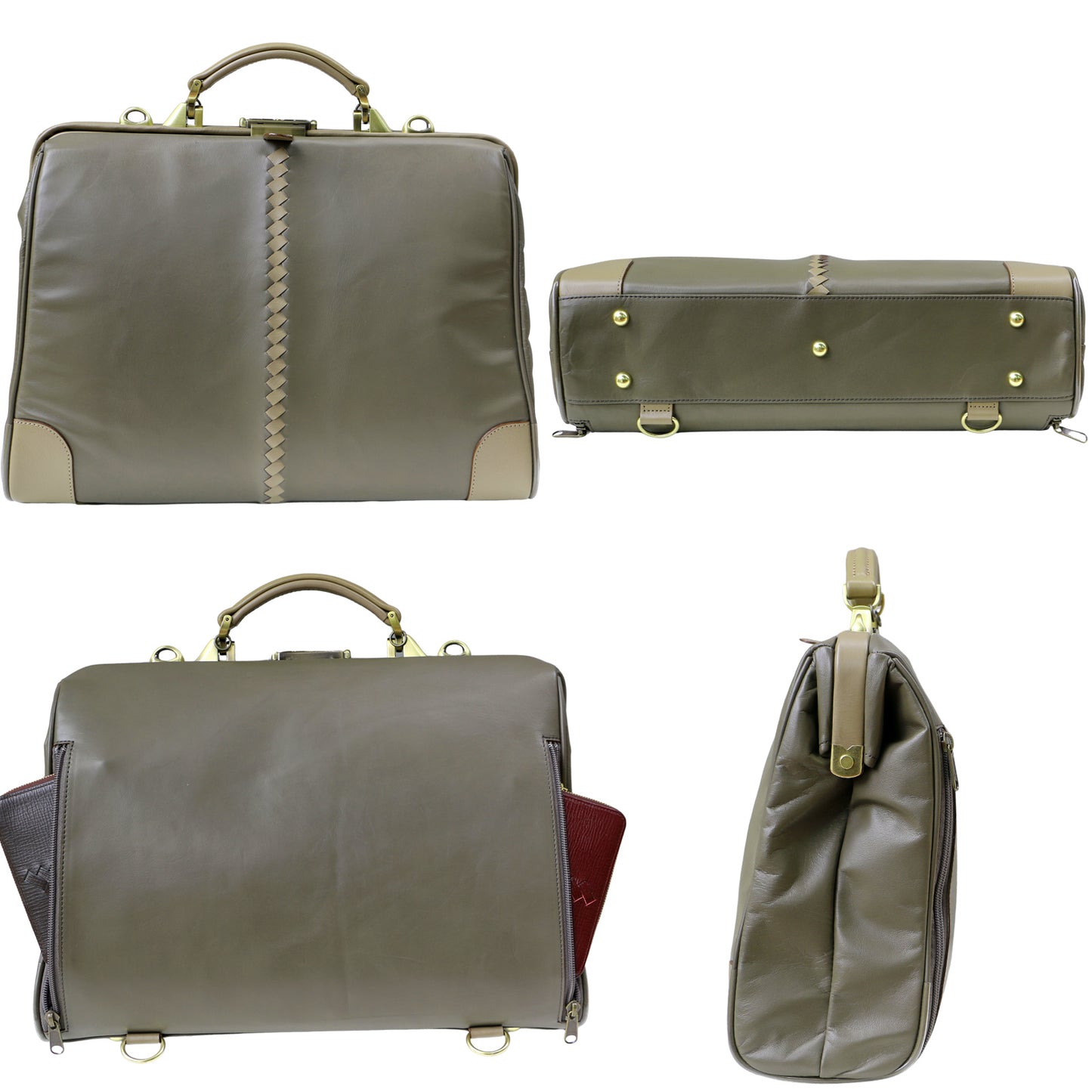 ダレスバッグ 馬革 Mサイズ Y7P【HORSELEATHER】【限定10個】