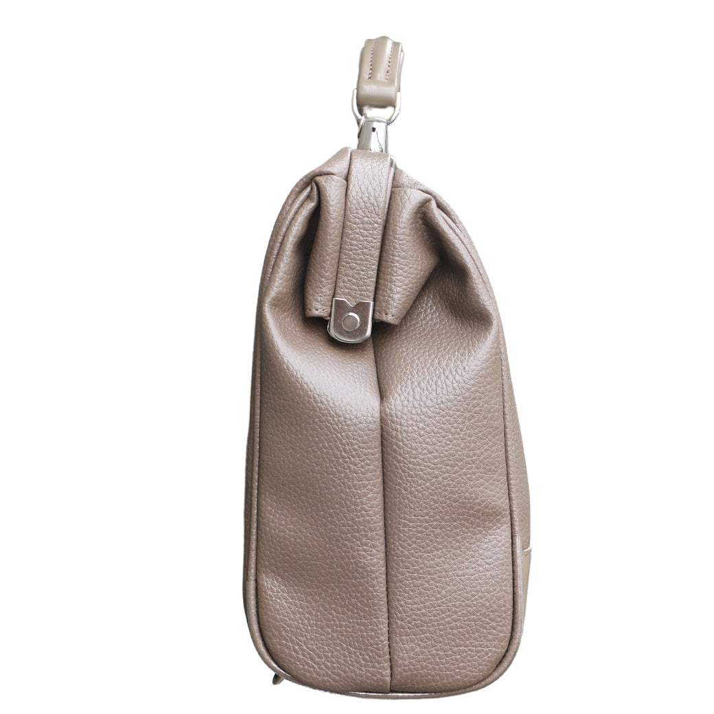 ◆豊岡鞄認定【木手ナチュラルハンドルSET】ダレスバッグ 豊岡鞄 本革付属 Sサイズ YK4E【ELK】トープ