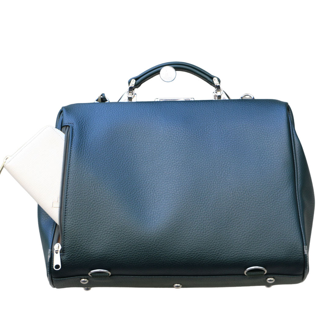 ◆豊岡鞄認定【漆塗りKIJIRO SET】ダレスバッグ 豊岡鞄 本革付属 Sサイズ YK4E【ELK】ダークグリーン