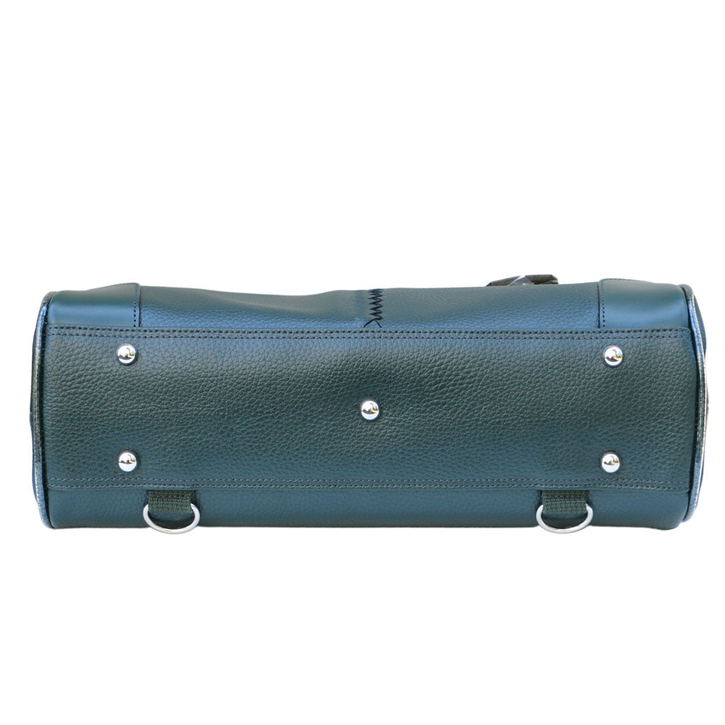 ◆豊岡鞄認定【木手カリンハンドルSET】ダレスバッグ 豊岡鞄 本革付属 Sサイズ YK4E【ELK】ダークグリーン