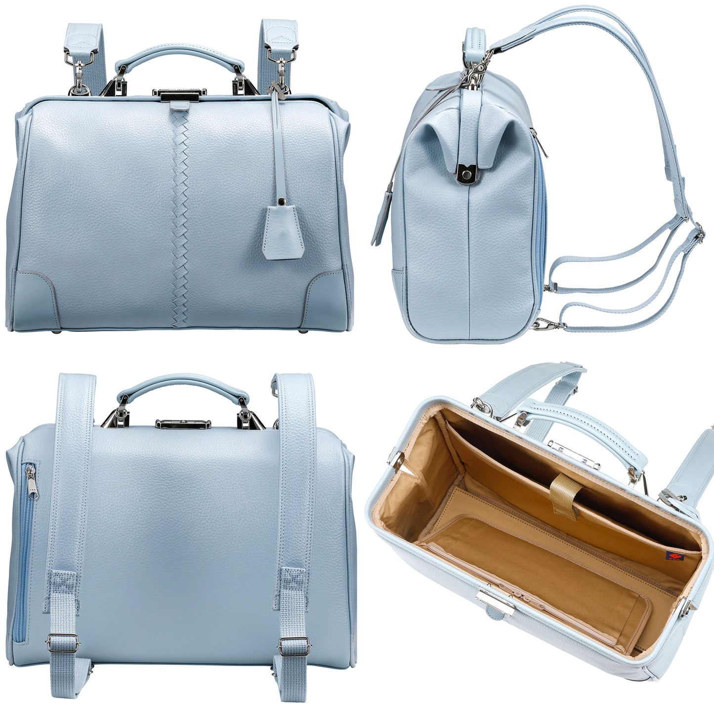 【べっ甲柄アセテートハンドルSET】豊岡鞄認定 ダレスバッグ 豊岡鞄 本革付属 Sサイズ YK4E【ELK】