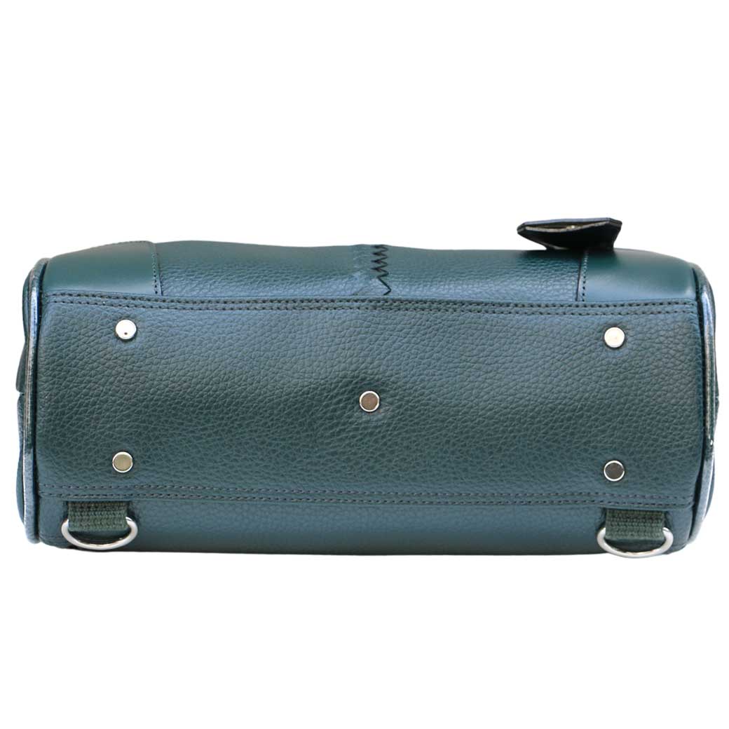 ◆豊岡鞄認定【カリン木手ハンドルSET】ダレスバッグ 豊岡鞄 本革付属 XSサイズ YK59E【ELK】ダークグリーン