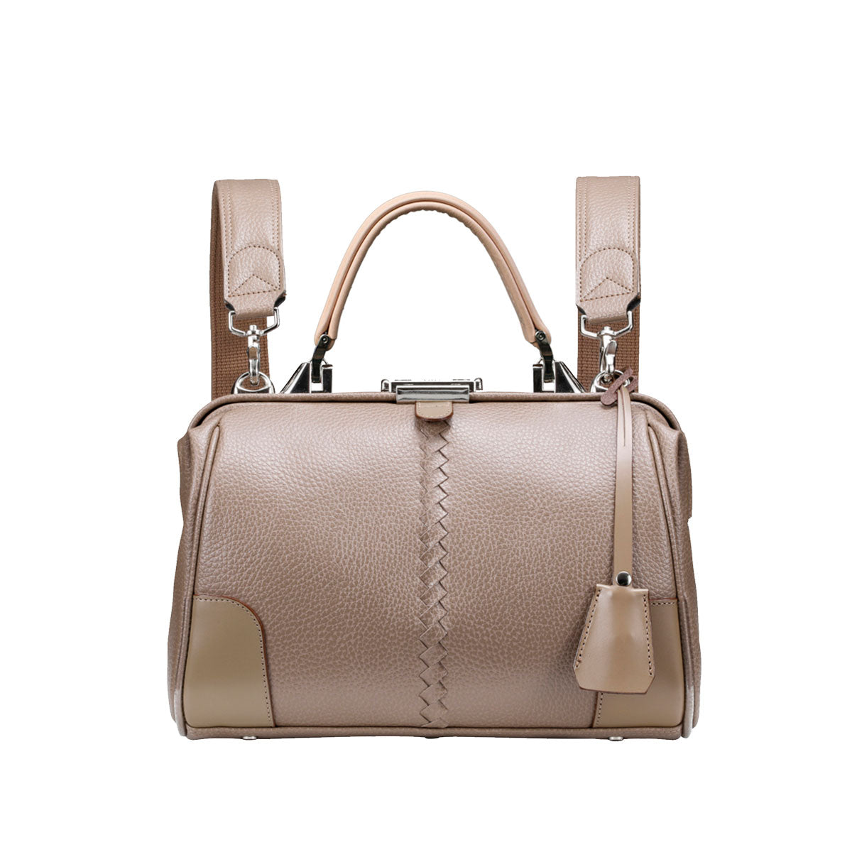 ◆豊岡鞄認定 【ヌメ革ロングハンドルセット】 ダレスバッグ 豊岡鞄 本革付属 XSサイズ YK59E【ELK】トープ