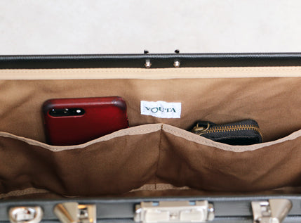 ◆豊岡鞄認定 【カバンの骨SET】ダレスバッグ 豊岡鞄 Mサイズ YK7【LIZARD】ブラック