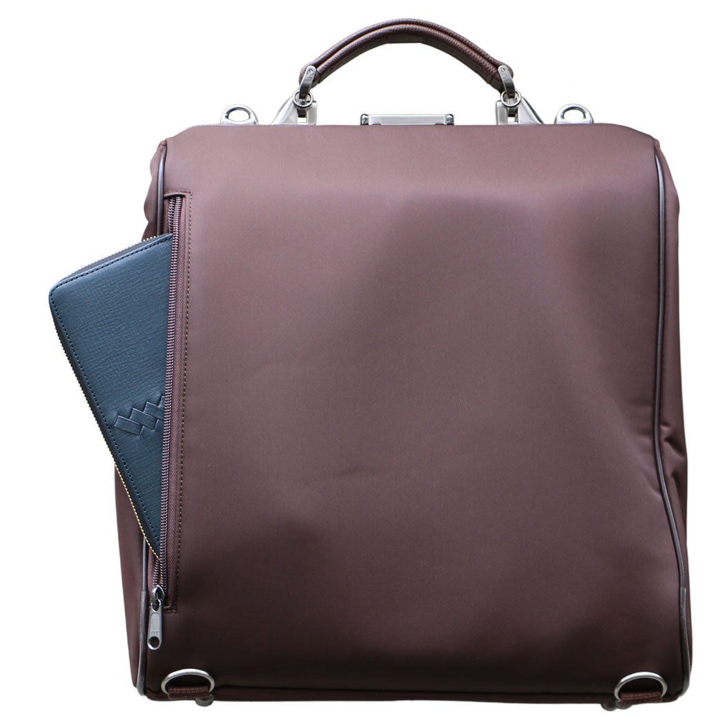 ◆ダレスバッグ 10個限定 Lサイズ 木手ハンドルSET YS3【AIR】チョコ