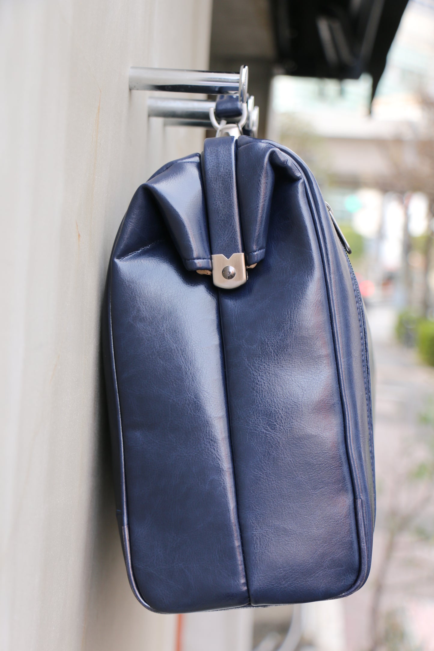 ◆【ブラック木手SET】ダレスバッグ 横型 Lサイズ Y2【LIGHT】ネイビー