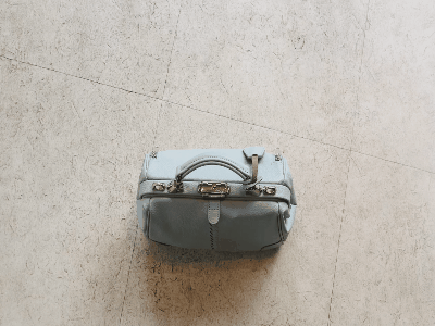 ◆豊岡鞄認定 ダレスバッグ【ウォルナット木手ハンドルSET】 豊岡鞄 本革付属 XSサイズ YK59E【ELK】スカイ