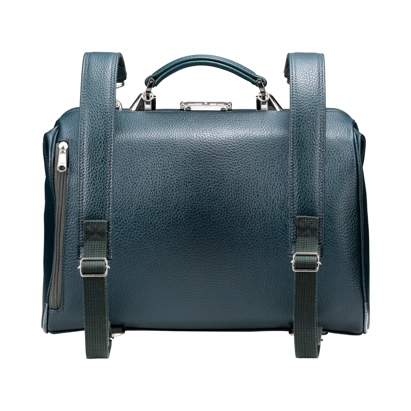 ◆豊岡鞄認定【木手ウォルナットハンドルSET】ダレスバッグ 豊岡鞄 本革付属 Sサイズ YK4E【ELK】ダークグリーン