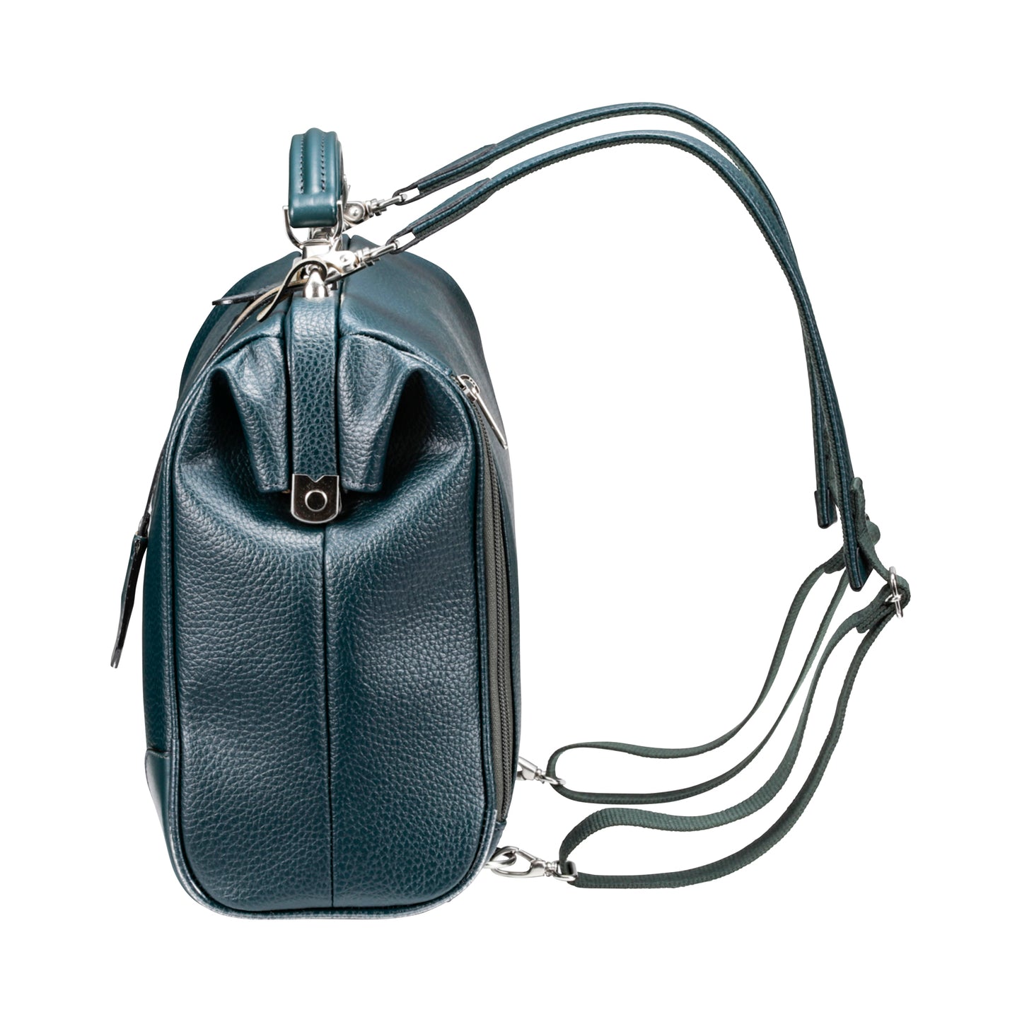 ◆豊岡鞄認定【木手ウォルナットハンドルSET】ダレスバッグ 豊岡鞄 本革付属 Sサイズ YK4E【ELK】ダークグリーン
