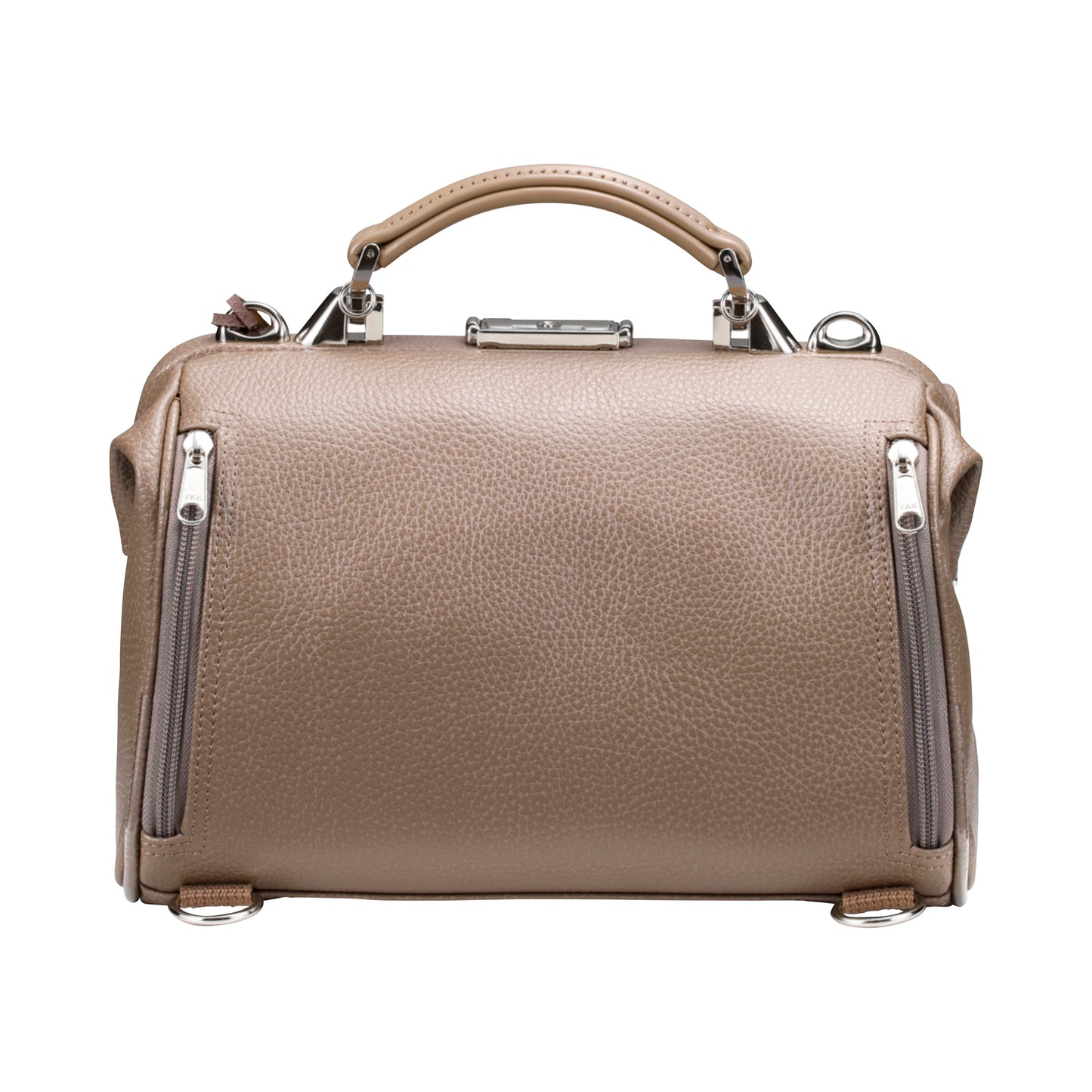 ◆豊岡鞄認定【ナチュラル木手ハンドルSET】ダレスバッグ 豊岡鞄 本革付属 XSサイズ YK59E【ELK】トープ