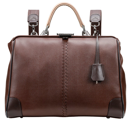 【ヌメ革ロングハンドルセット】豊岡鞄認定 ダレスバッグ 豊岡鞄 本革付属 Lサイズ YK2【LIZARD】