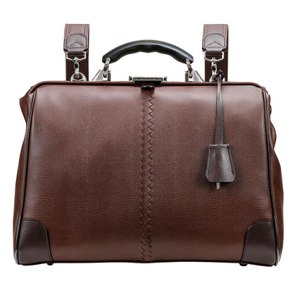 豊岡鞄認定【ブラック木手SET】ダレスバッグ 豊岡鞄 本革付属 Lサイズ YK2【LIZARD】