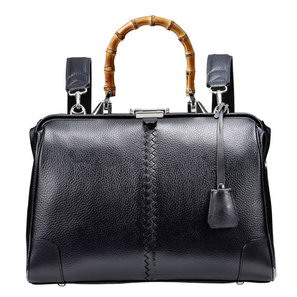 【ロングバンブーハンドルSET】豊岡鞄認定　ダレスバッグ 豊岡鞄 本革付属 Sサイズ YK4E【ELK】