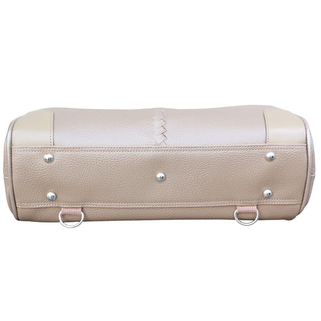 ◆豊岡鞄認定【木手ウォルナットハンドルSET】ダレスバッグ 豊岡鞄 本革付属 Sサイズ YK4E【ELK】ダークグリーン