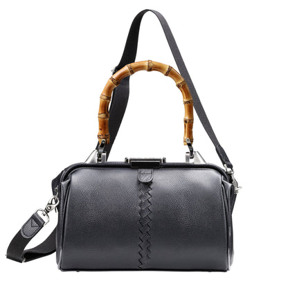 【ロングバンブーハンドルSET】豊岡鞄認定  ミニダレスショルダー 豊岡鞄 本革付属 XSサイズ yk31【Lizard】