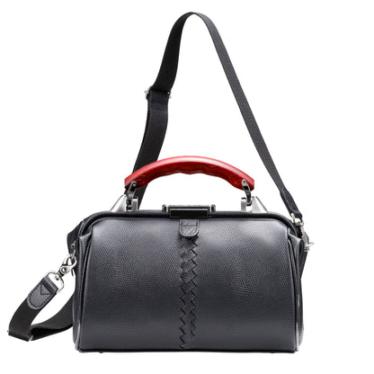 豊岡鞄認定【木手カリンハンドルSET】ミニダレスショルダー 豊岡鞄 本革付属 XSサイズ yk31【Lizard】