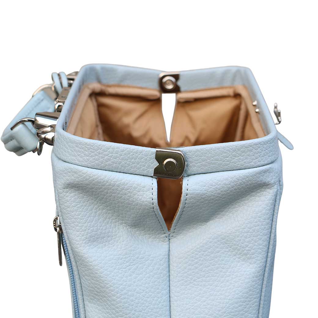 ◆豊岡鞄認定【カリンロング木手ハンドルSET】ダレスバッグ 豊岡鞄 本革付属 XSサイズ YK59E【ELK】スカイ