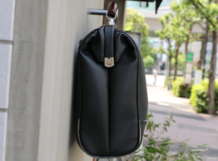 ◆豊岡鞄認定 【カバンの骨SET】ダレスバッグ 豊岡鞄 Mサイズ YK7【LIZARD】ブラック